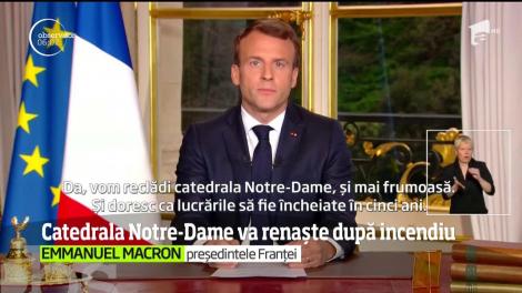 După incendiul devastator, catedrala Notre-Dame din Paris ar putea fi reconstruită în numai cinci ani