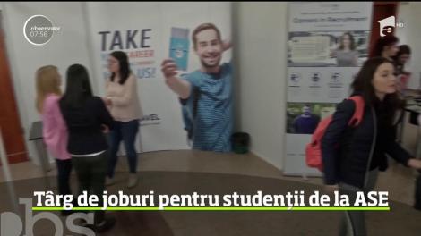 Târgul ASE Job Internship Fair. Mii de locuri de muncă pentru studenți. Care sunt cele mai căutate domenii
