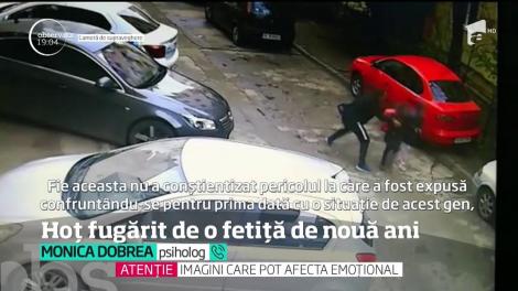 O fetiţă de nouă ani a pus pe fugă un hoţ care a atacat-o pe stradă