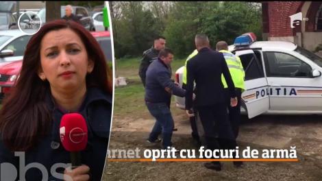 Șofer fugar oprit cu focuri de armă, în Dâmboviţa