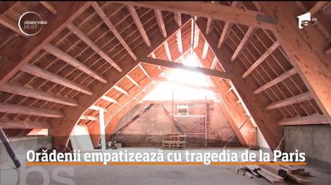 Orădenii empatizează cu tragedia de la Paris! Un incendiu devastator le-a distrus Palatul Episcopal Greco-catolic, în vara lui 2018