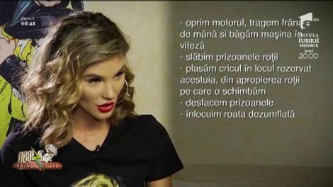 Oops, Ramona a făcut pană! „Mai bine schimbi iubitul, decât să schimbi roata la o mașină!”