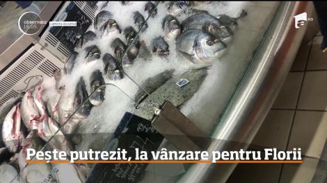 Pește putrezit, la vânzare pentru Florii. În goana după bani, comercianţii nu mai au nimic sfânt