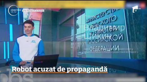 Postul de prezentator de știri al unei televiziuni din Rusia, ocupat de un robot