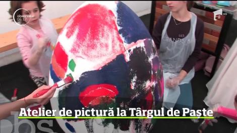 Atelier de pictură la Târgul de Paște din cetatea din Oradea