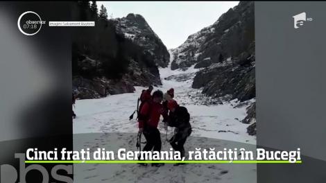 Intervenţie dificilă în Munţii Bucegi. Cinci frați din Germania s-au rătăcit în timp ce încercau să ajungă la Sfinx