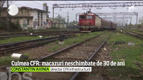 Culmea incompetenţei la CFR! Intrarea în Gara de Nord, presărată cu macazuri neschimbate de 30 de ani