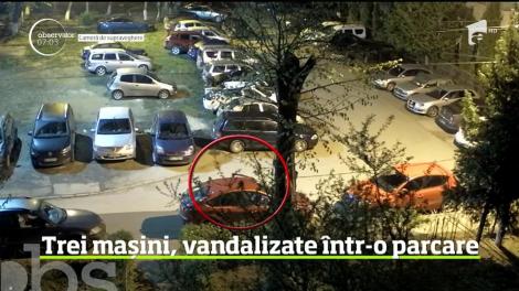 Un bărbat a făcut ravagii într-o parcare din Bacău