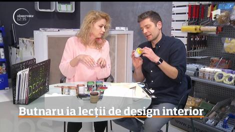 Valentin Butnaru își testează abilitătile de pictor. Cum s-a descurcat