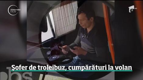 Şoferul unui troleibuz din Capitală a pus viaţa pasagerilor în pericol