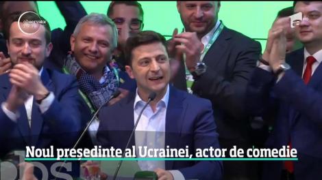 Noul preşedinte al Ucrainei este un comediant cu zero experienţă politică