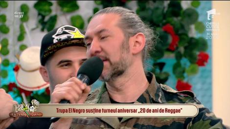 Trupa El Negro susține turneul aniversar 20 de ani de Raggae: Când vine întreținerea mi-aș fi dorit să fiu un Salam