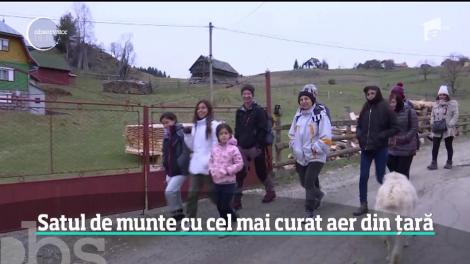 Satul de munte cu cel mai curat aer din România