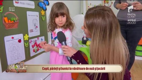 Copii, părinții și bunicii au dat startul la vânătoare de ouă și cadouri de Paște