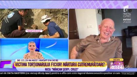 Una dintre victimele torţionarului Ioan Ficior face mărturisiri cutremurătoare! Nicu Cucoli: "Mâncam şerpi cruzi!"