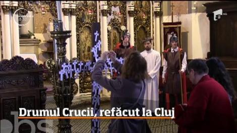 Credincioşii greco-catolici din Cluj-Napoca au refăcut Drumul Crucii