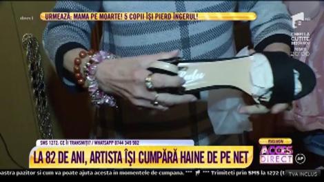La 82 de ani, Marina Voicaisi cumpără haine de pe net