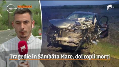 Doi copii şi-au pierdut viaţa, iar părinţii lor au fost răniţi, într-un accident produs în apropierea oraşului Huedin