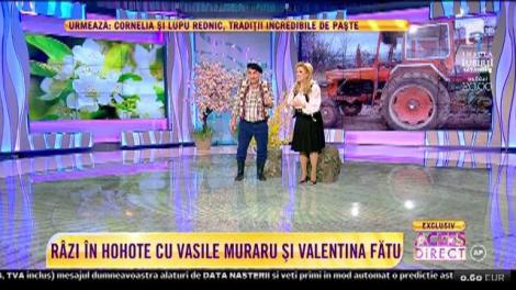 Râzi în hohote în a doua zi de Paște! Vasile Muraru și Valentina Fătu, cea mai tare scenetă de teatru:  ”Mi se pare că vă cunosc de undeva!”
