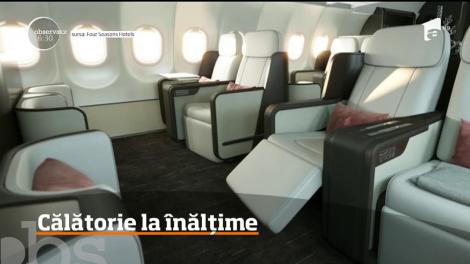 Un lanţ de hoteluri de cinci stele le va pune clienților la dispoziţie un avion privat cu 48 de locuri dotat cu un bar şi un restaurant
