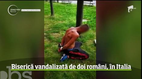 Doi români au provocat un scandal uriaş în Italia. Ei au vandalizat o biserică exact în noaptea de Înviere