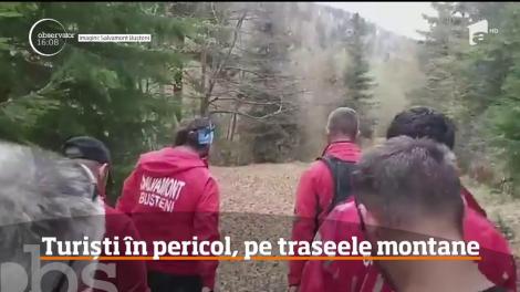 Turiști în pericol, pe munte