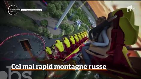 Cel mai rapid montagne russe din lume, în Canada