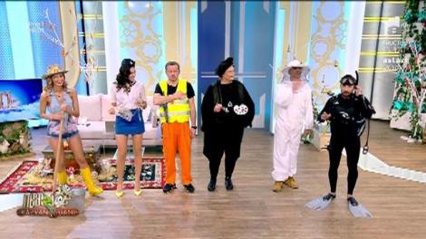 Vă țineți bine?! Dani scafandrul și sexy stewardesa Amalia, show colosal! Ce își doreau matinalii în copilărie! „Meseria asta de trântor...”