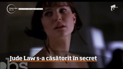 Jude Law s-a căsătorit în secret cu partenera sa, Phillipa Coan