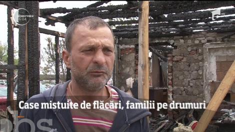 Trei locuinţe din comuna Balaca din Prahova au fost făcute scrum