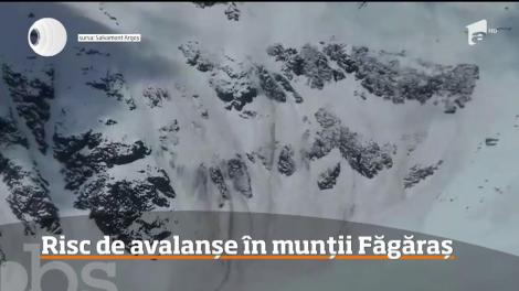 Risc de avalanșe în munții Făgăraș