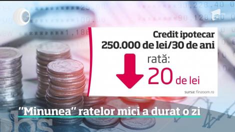 Noul indice, care înlocuieşte Robor şi care influenţează împrumuturile în lei, aduce rate cu câteva zeci de lei mai mici şi nu cu sute