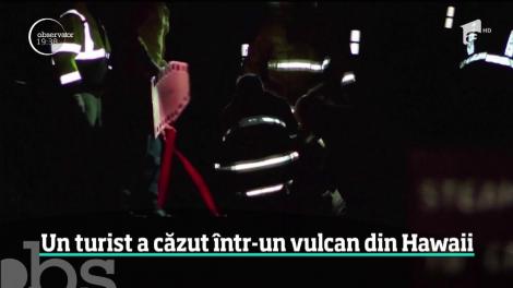 Un turist a căzut într-un vulcan din Hawaii