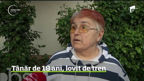 Un tânăr de 18 ani, spulberat de tren în timp ce vorbea la telefon, într-o zonă frecventată des de copii. „Era un băiat bun, cumsecade...”