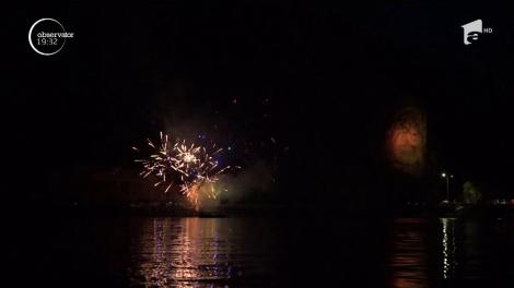 Statuia lui Decebal luminează Clisura Dunării