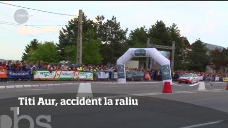 Raliul este un sport periculos. Titi Aur a făcut accident, la o competiţie desfăşurată în Piteşti