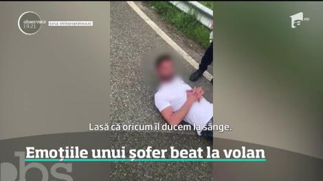 Un șofer băut se prăbuşeşte sub ochii agenţilor care îl opriseră pentru un control de rutină