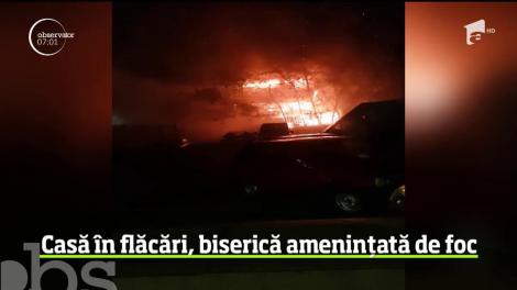 Incendiu violent în cartierul Burdujeni-Sat din Suceava