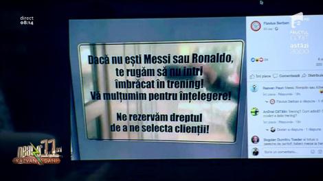 Smiley News. Mesajul cu care sunt întâmpinați clienții unui restaurant din Târgoviște: Dacă nu ești Messi sau Ronaldo te rugăm să nu...