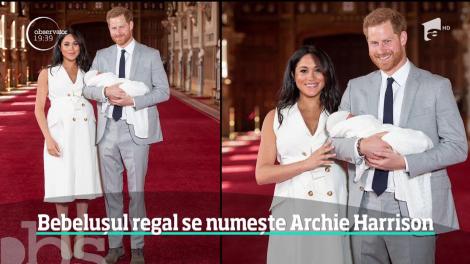 Bebeluşul de la casa regală a Marii Britanii a primit numele de botez