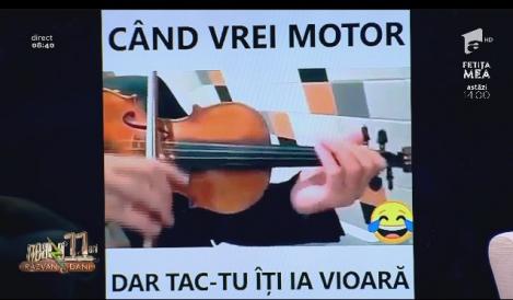 Smiley News. Când vrei motor, dar tac-tu îți ia vioară. Ascultă melodia integral și cu atenţie
