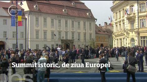 Viitorul Uniunii Europene s-a scris la Sibiu. De ziua Europei, liderii celor 27 de state s-au reunit pentru a stabili cum va arăta viaţa noastră în Uniune, în următorii ani