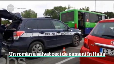 Un român a devenit erou în Italia, după ce a salvat zeci de călători aflaţi într-un autobuz scăpat de sub control
