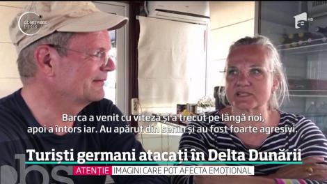 Incident violent surprins în imagini, în Delta Dunării. Doi bărbaţi din Argeş au atacat şalupa pe care se afla un grup de ornitologi din Germania