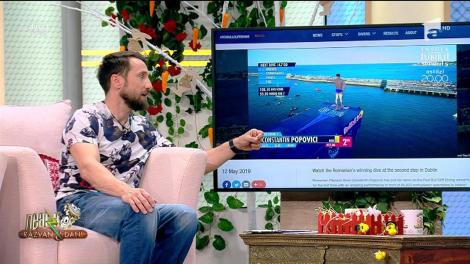 Constantin Popovici, săritură șocantă în apă de la peste 22 de metri înălțime