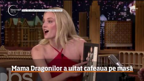Misterul cafelei din Game of Thrones. Jimmy Fallon, Sansa, a dezvăluit vinovatul