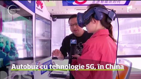 În timp ce în Europa, reţelele de telefonie abia se pregătesc pentru trecerea la tehnologia 5G, într-un oraş din China circulă deja un autobuz înzestrat cu noua tehnologie