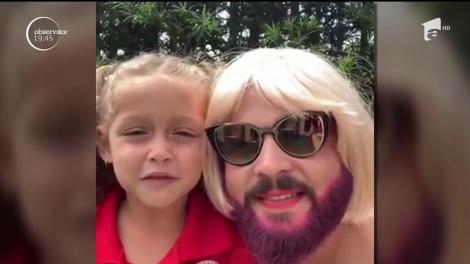 Un tată văduv, gest impresionant pentru fiica lui. S-a îmbrăcat în femeie, de Ziua Mamei