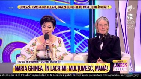 Emoții și lacrimi de fericire! Maria Ghinea îi spune „Mulțumesc” mamei sale, celei care a respirat durere, atunci când fiica ei a fost împușcată