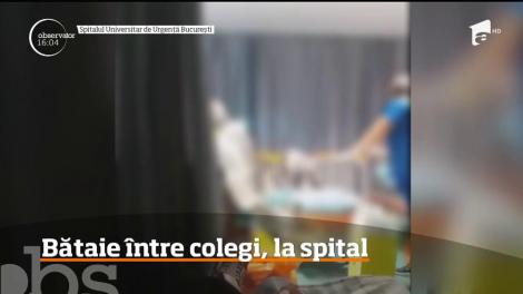 Imagini șocante! Bătaie între colegi pe holul spitalului Judeţean din Timişoara
